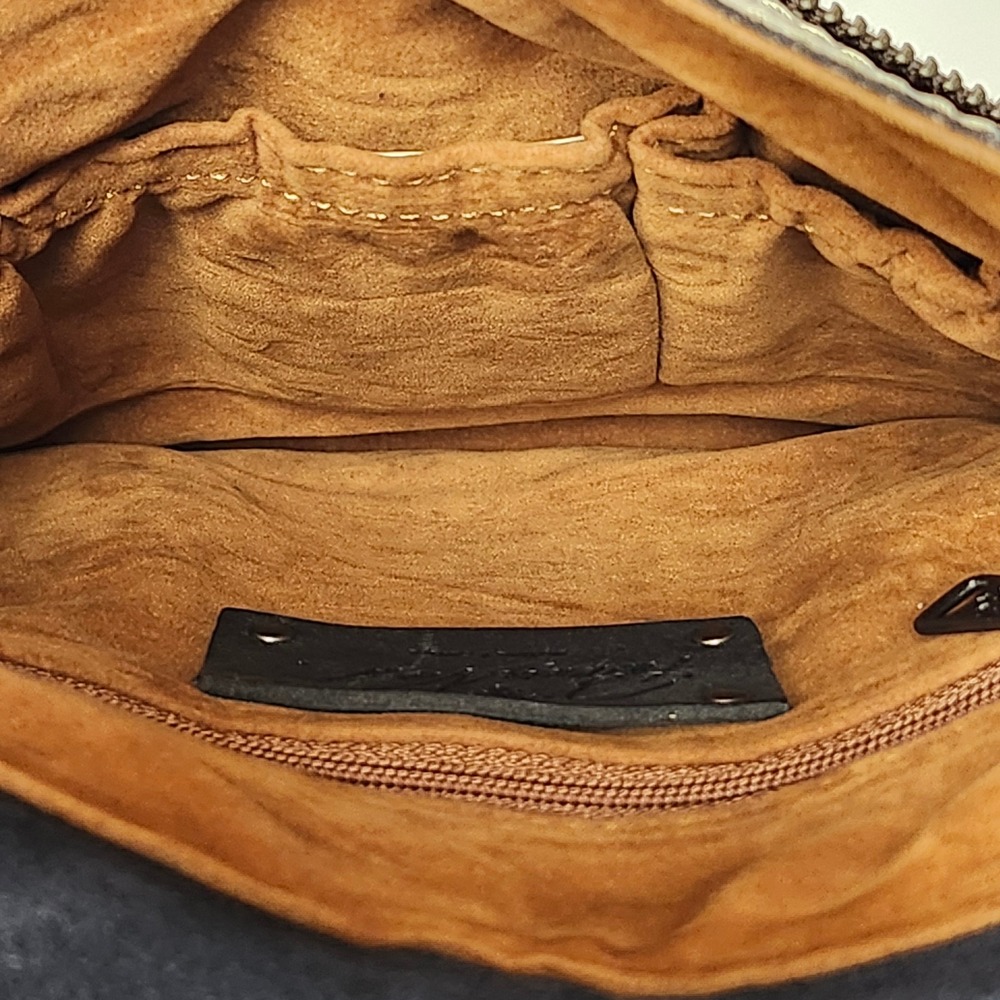 Patricia Nash Purple Sunflower Avellino Leather Crossbody Flap Bag Rare - Picture 7 of 9